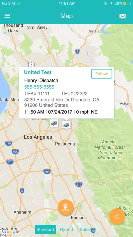 iDispatch Tracking Screenshots
