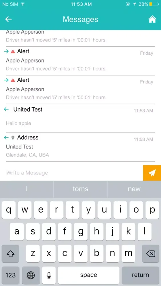 iDispatch Tracking Screenshots