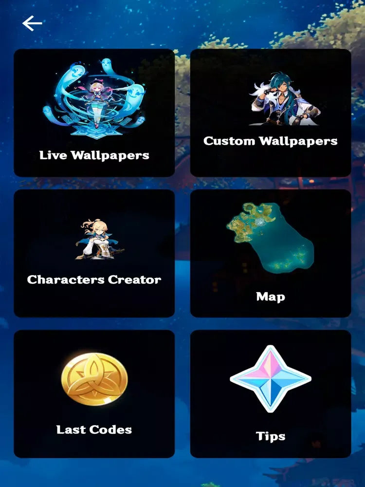 Live Genshin Wallpapers 4K Map iPad  Screenshots