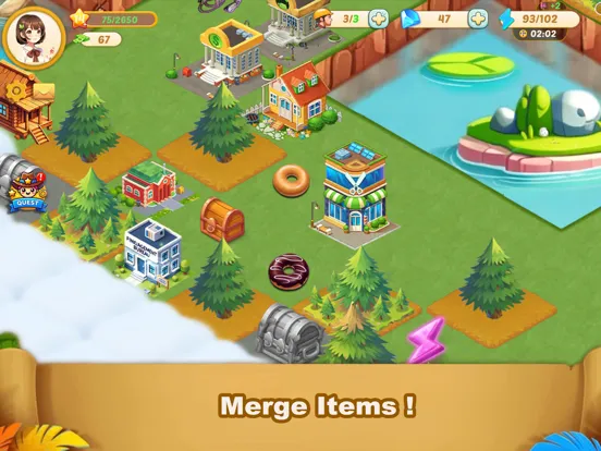 Zrzuty ekranu Merge Town - New World iPad 