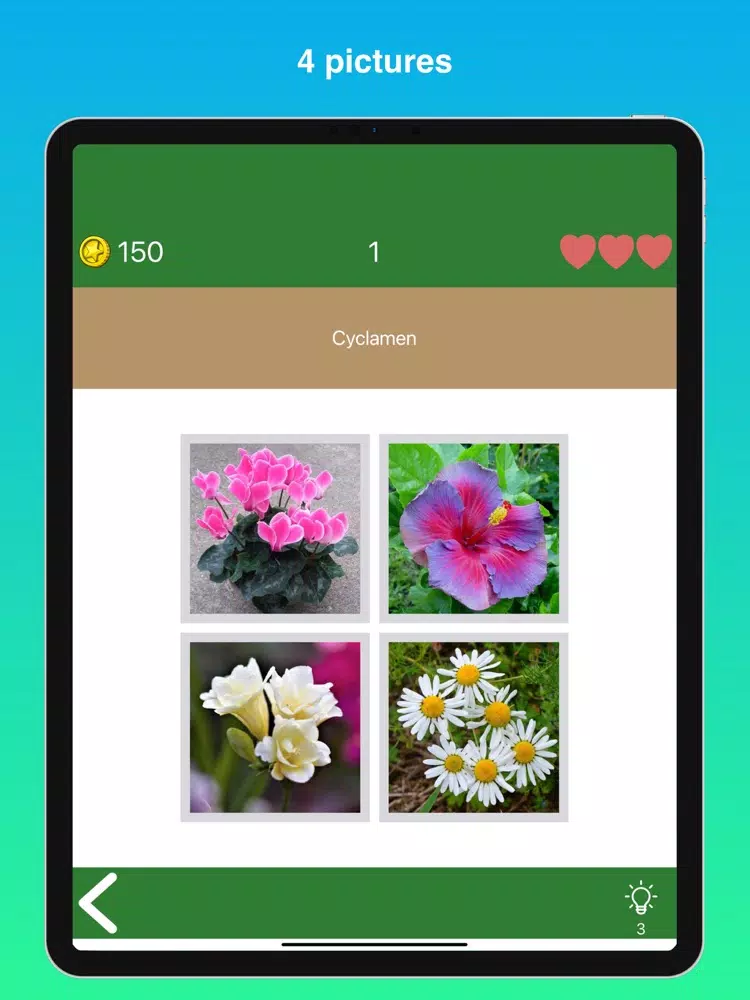 Quiz Flowers: guess one answer iPad  স্ক্রিনশট