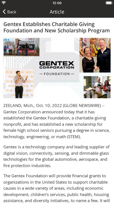 Tangkapan layar My Gentex