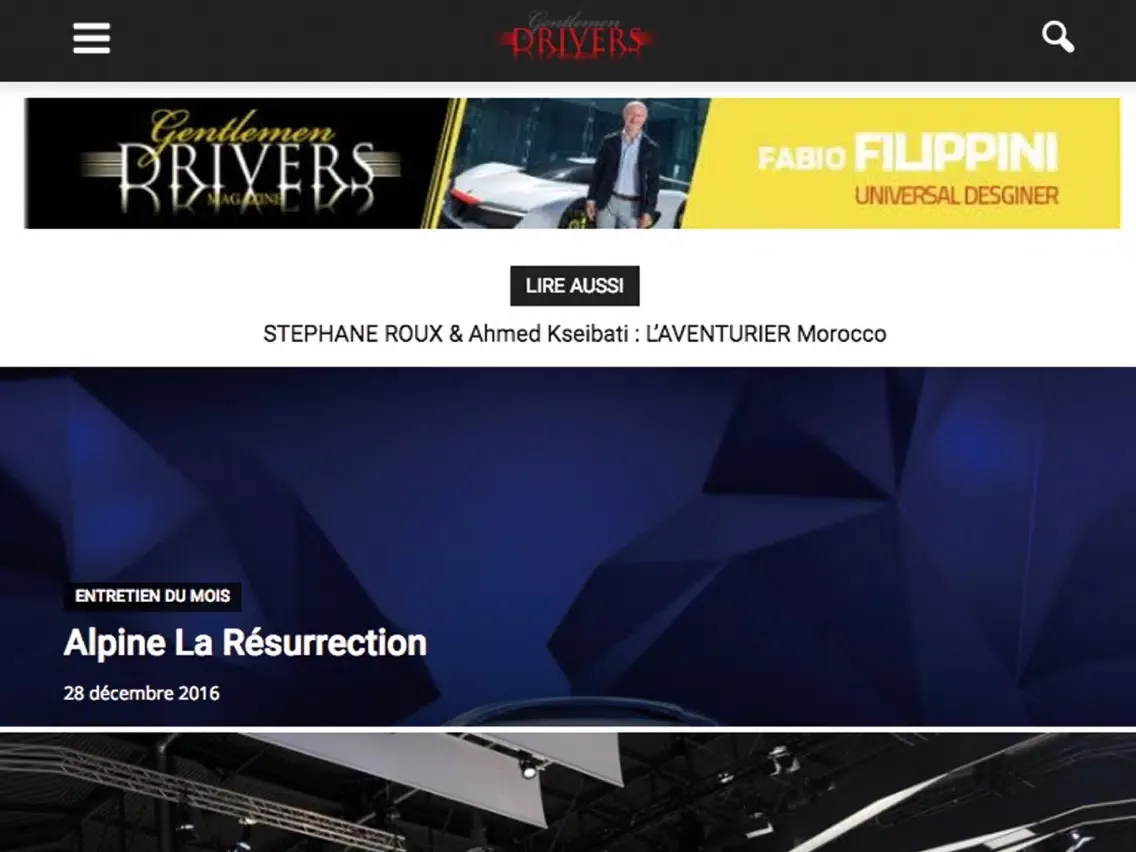 Capturas de tela do FR Gentlemen Drivers Magazine iPad 