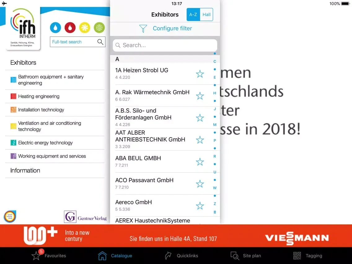 Captures d'écran de IFH/Intherm 2020 iPad 
