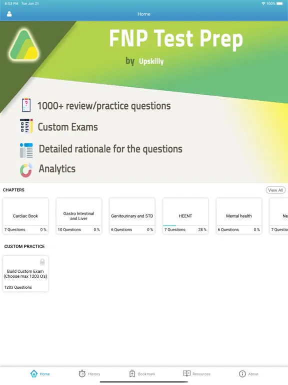 Upskilly FNP Test Prep iPad  স্ক্রিনশট