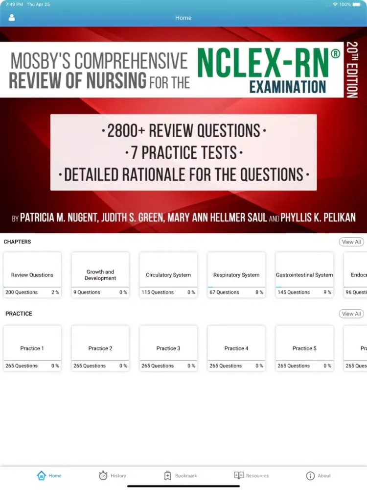 Captures d'écran de NCLEX RN EXAM PREP BY MOSBY’S iPad