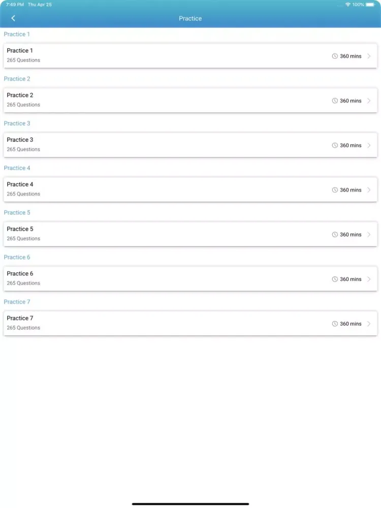 Captures d'écran de NCLEX RN EXAM PREP BY MOSBY’S iPad