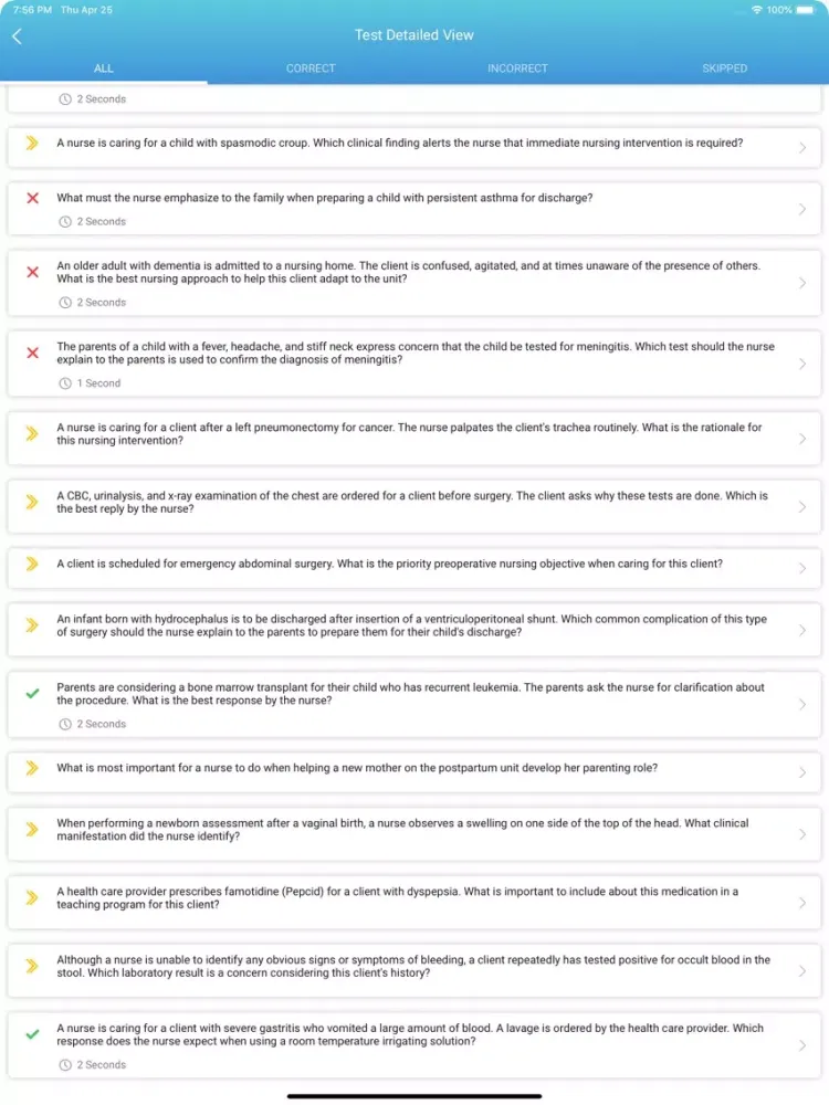 Captures d'écran de NCLEX RN EXAM PREP BY MOSBY’S iPad