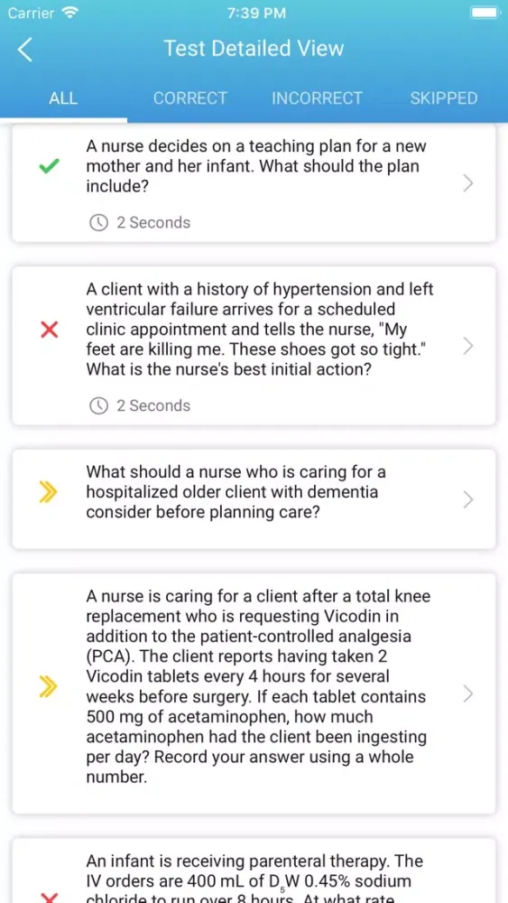Captures d'écran de NCLEX RN EXAM PREP BY MOSBY’S