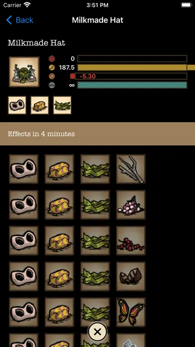 Ảnh chụp màn hình của Don't Starve Cookbook