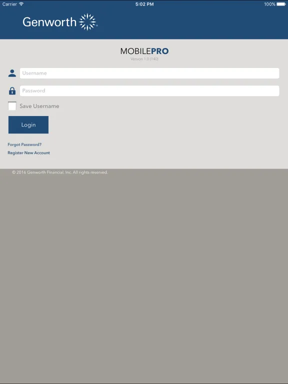 Capturas de pantalla de Genworth MobilePRO iPad 