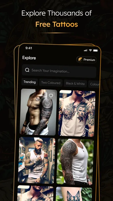 Captures d'écran de Inkee: AI Tattoo Art Generator