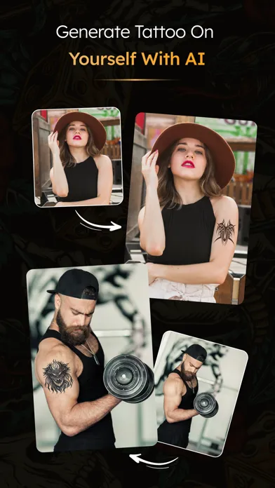 Captures d'écran de Inkee: AI Tattoo Art Generator