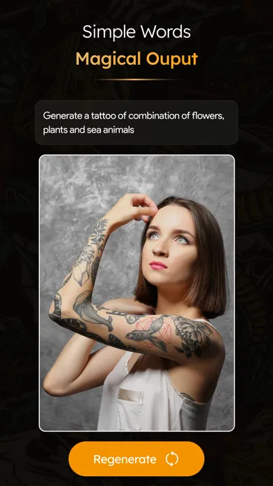 Captures d'écran de Inkee: AI Tattoo Art Generator