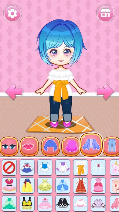 Captures d'écran de Chibi Queen Doll Outfit Games