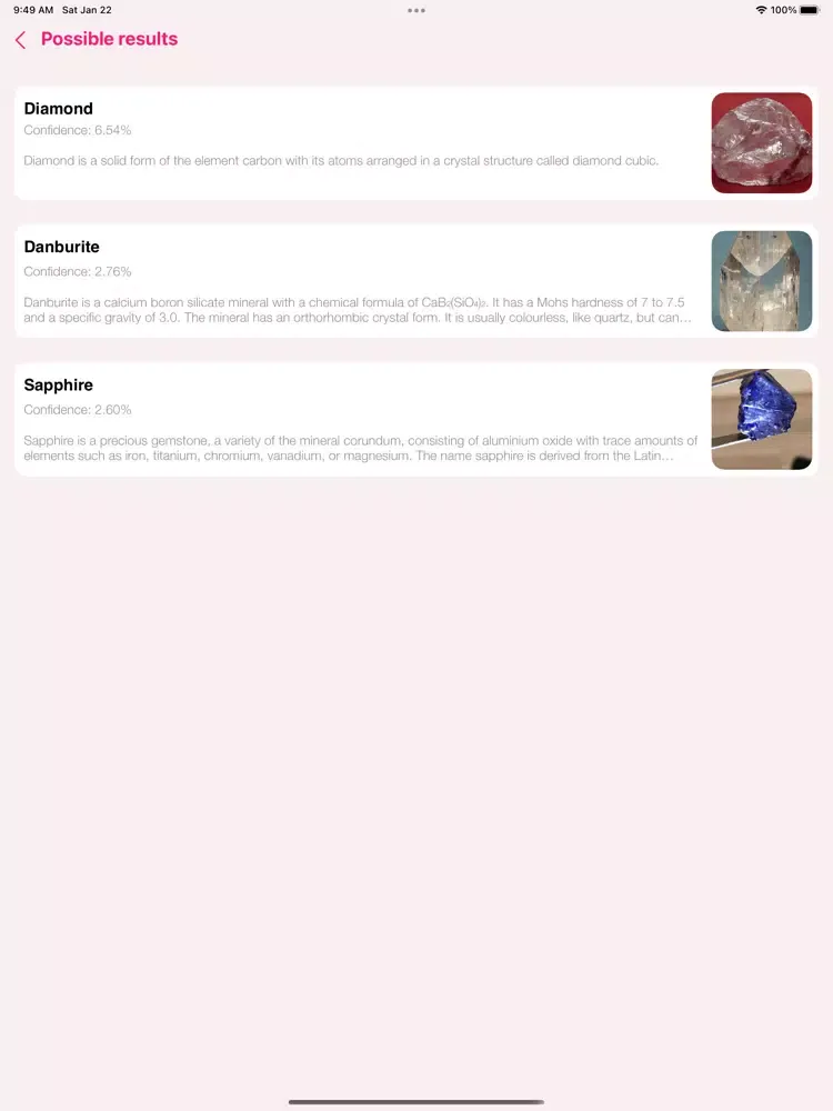 صور Rock Identifier: Stone ID Pro iPad 