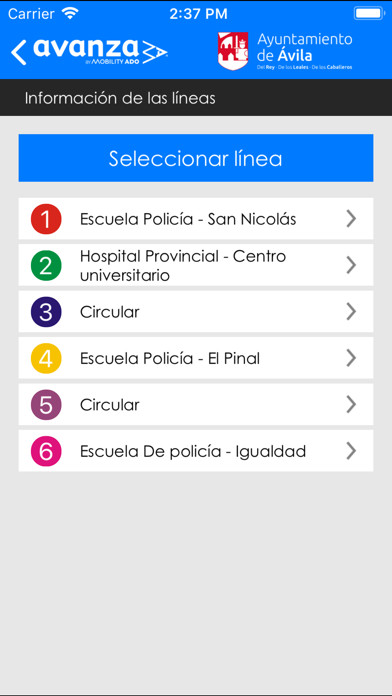 ภาพหน้าจอของ AVILABUS - Urbano de Ávila
