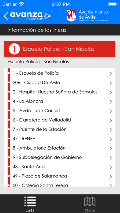 ภาพหน้าจอของ AVILABUS - Urbano de Ávila
