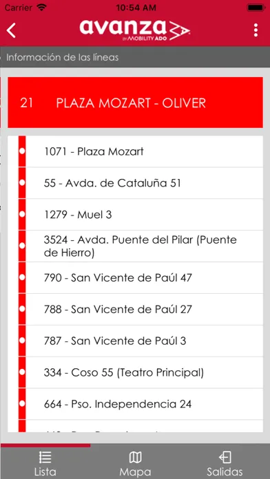 Zrzuty ekranu Zaragoza Urban Buses