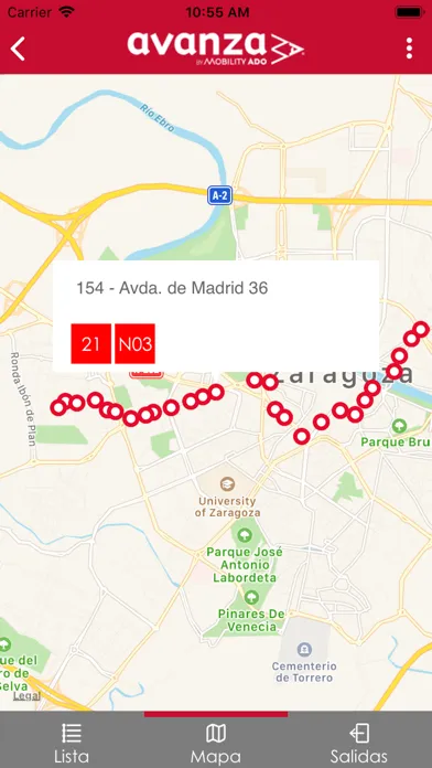 Zrzuty ekranu Zaragoza Urban Buses