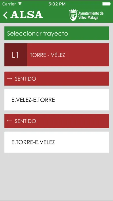 Tangkapan layar Autobuses Vélez-Málaga