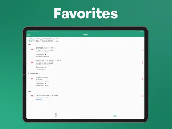 Ảnh chụp màn hình của Well Finder - GeoActivity iPad 