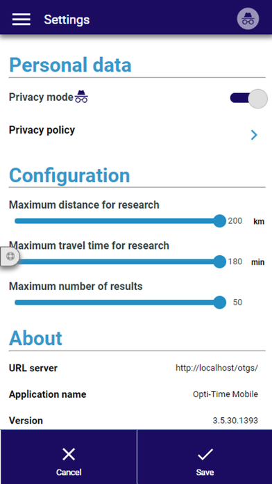 Opti-Time Mobile Screenshots