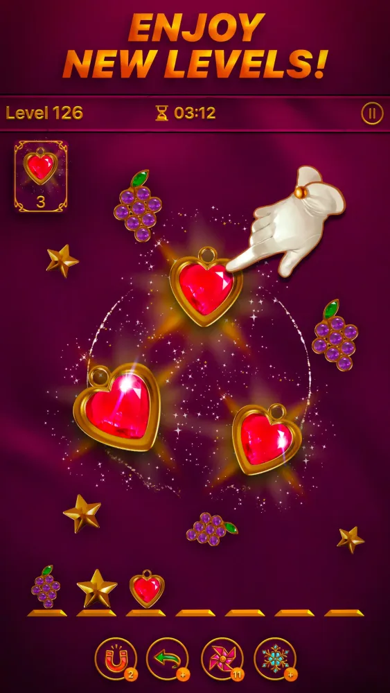 Tangkapan layar Dazzly Match 3D: Gem Matching