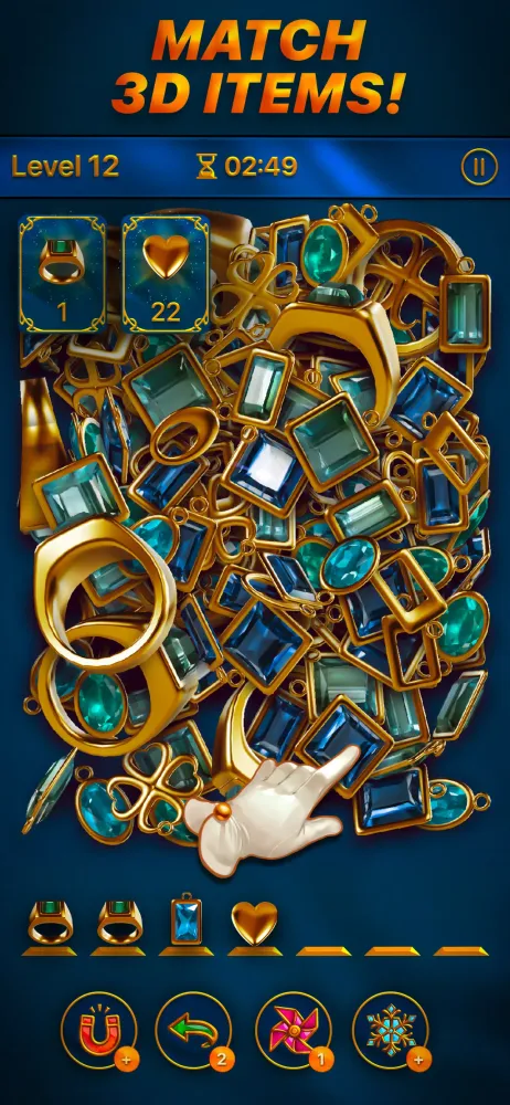 Tangkapan layar Dazzly Match 3D: Gem Matching