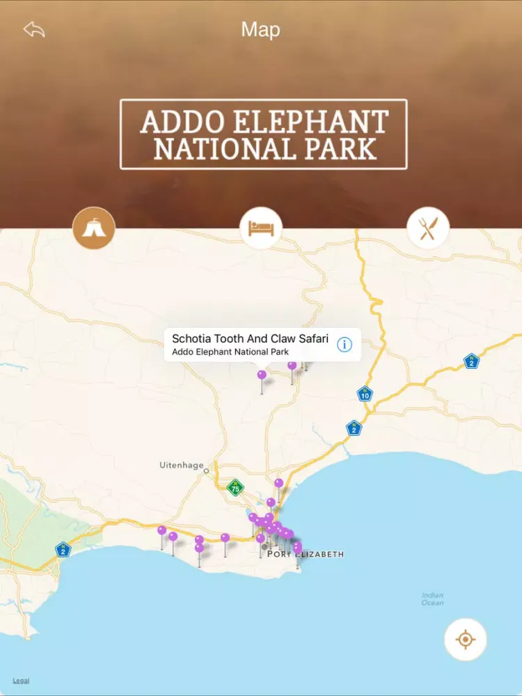 Capturas de tela do Addo Elephant National Park Tourism Guide iPad 