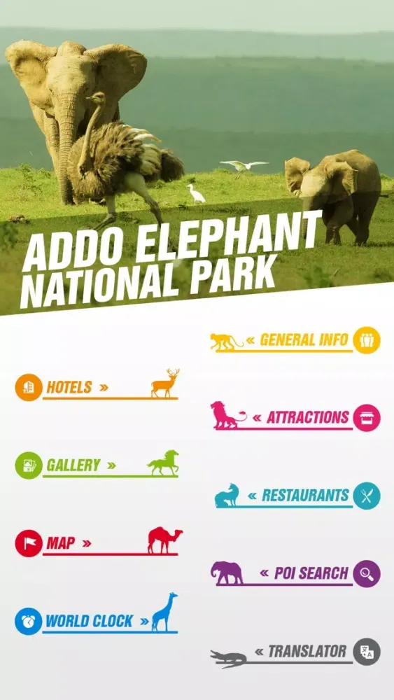 Capturas de tela do Addo Elephant National Park Tourism Guide