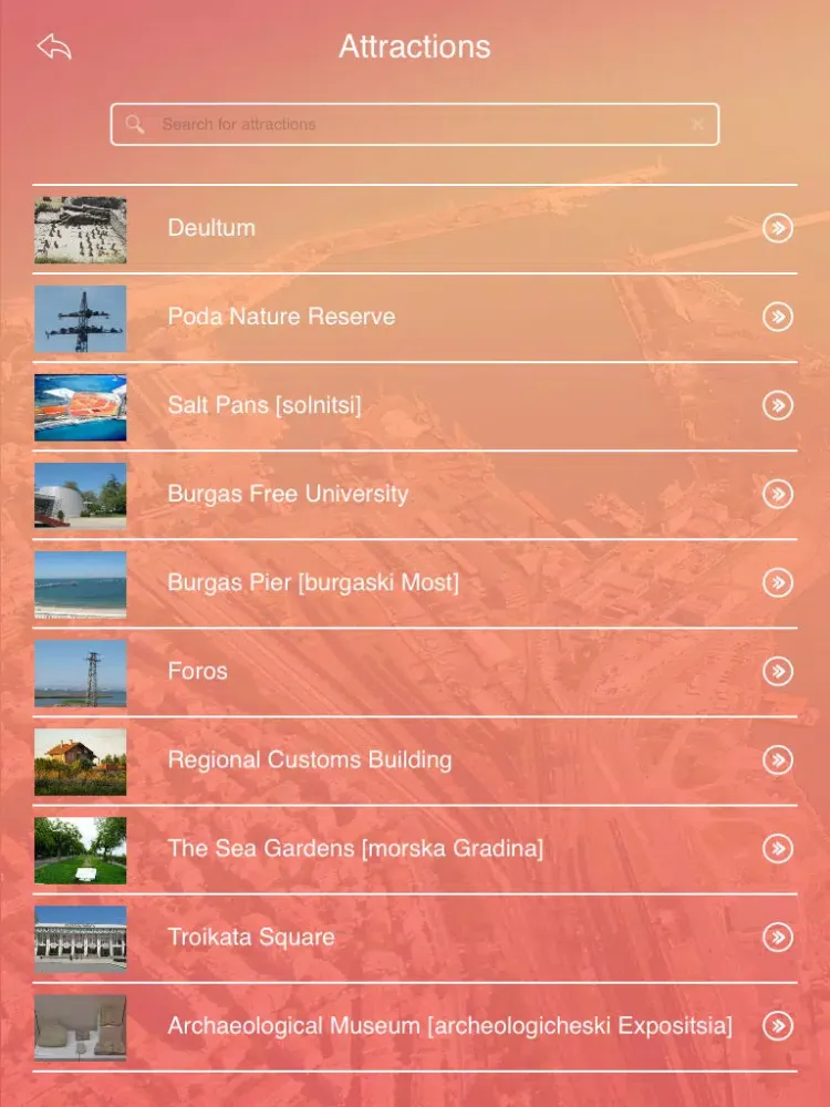 Burgas City Guide iPad 应用截图