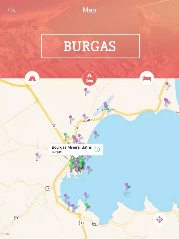 Burgas City Guide iPad 应用截图