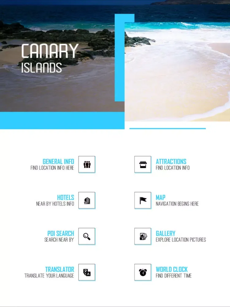 Tourism Canary Islands iPad  스크린샷