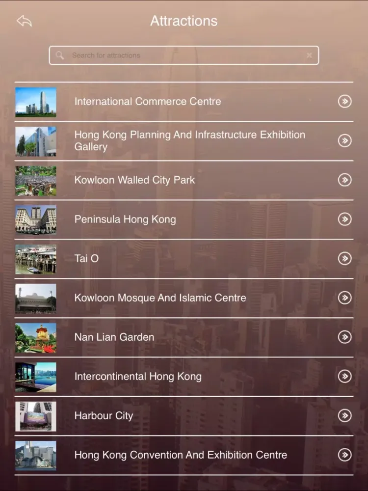Capturas de tela do Discover Hong Kong iPad 