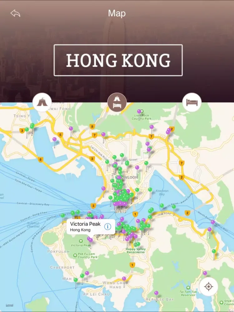 Capturas de tela do Discover Hong Kong iPad 