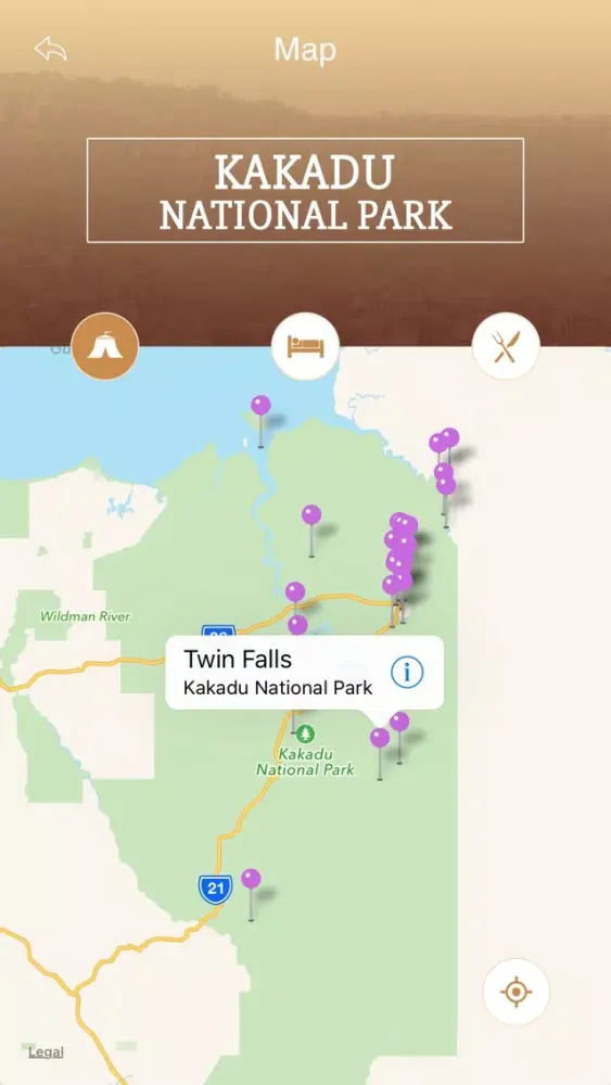 Captures d'écran de Kakadu National Park Tourism Guide