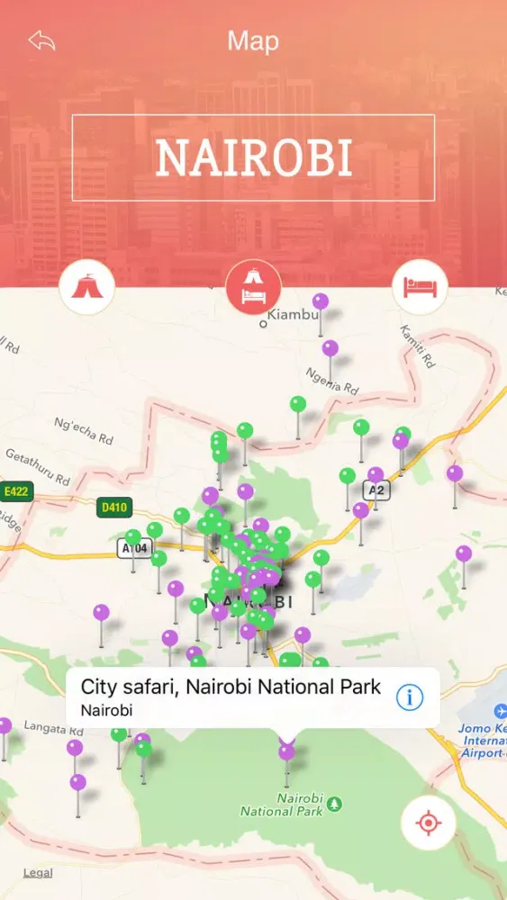 Tangkapan layar Nairobi Tourism Guide