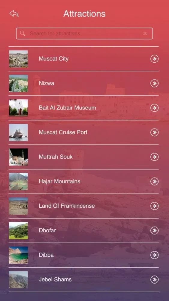 Tangkapan skrin Tourism Oman