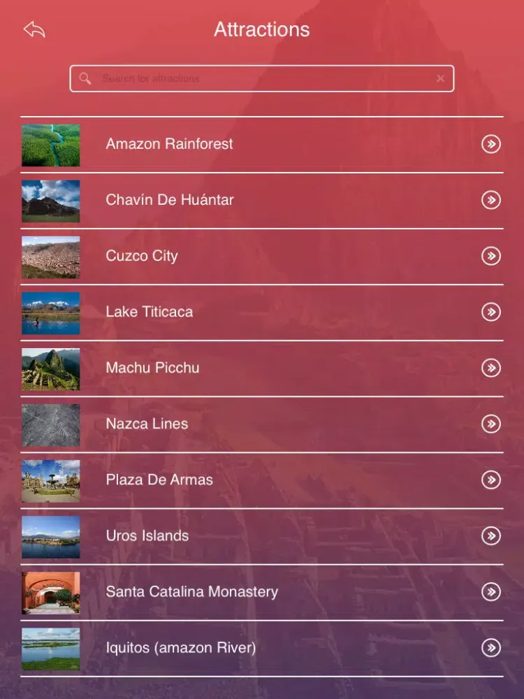 Peru Tourist Guide iPad  스크린샷