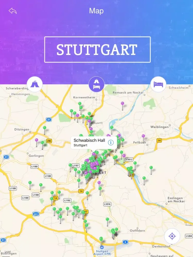 Screenshot di Stuttgart Tourist Guide iPad 