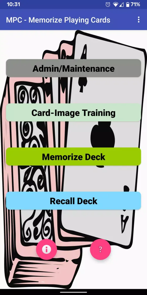 MPC - Memorize Playing Cards スクリーンショット