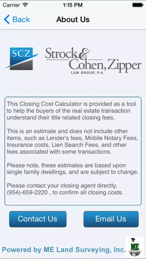 Tangkapan skrin Strock & Cohen, Zipper Law Group