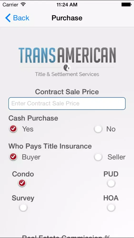 Zrzuty ekranu TransAmerican Title