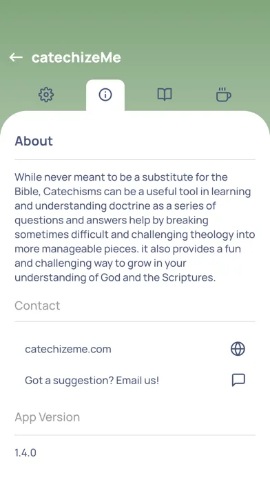 Capturas de pantalla de catechizeMe