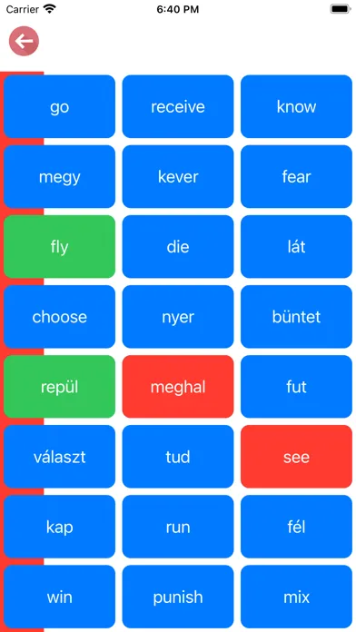 Capturas de pantalla de Hungarian Verb Blitz