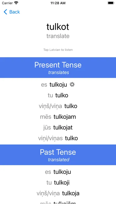 Скриншоты Latvian Verb Blitz