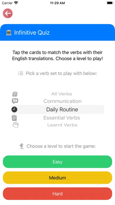 Скриншоты Latvian Verb Blitz