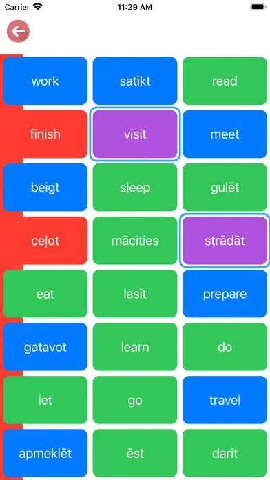 Скриншоты Latvian Verb Blitz