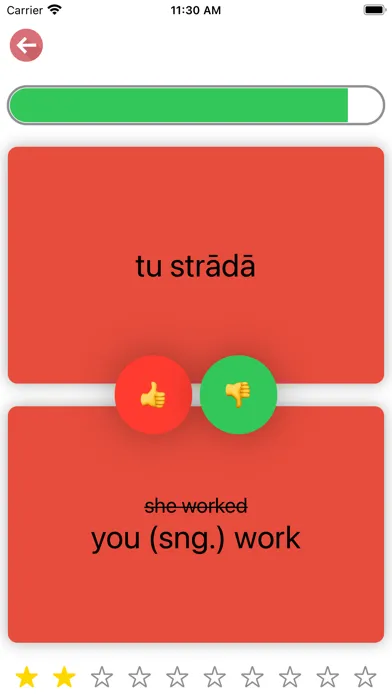 Скриншоты Latvian Verb Blitz